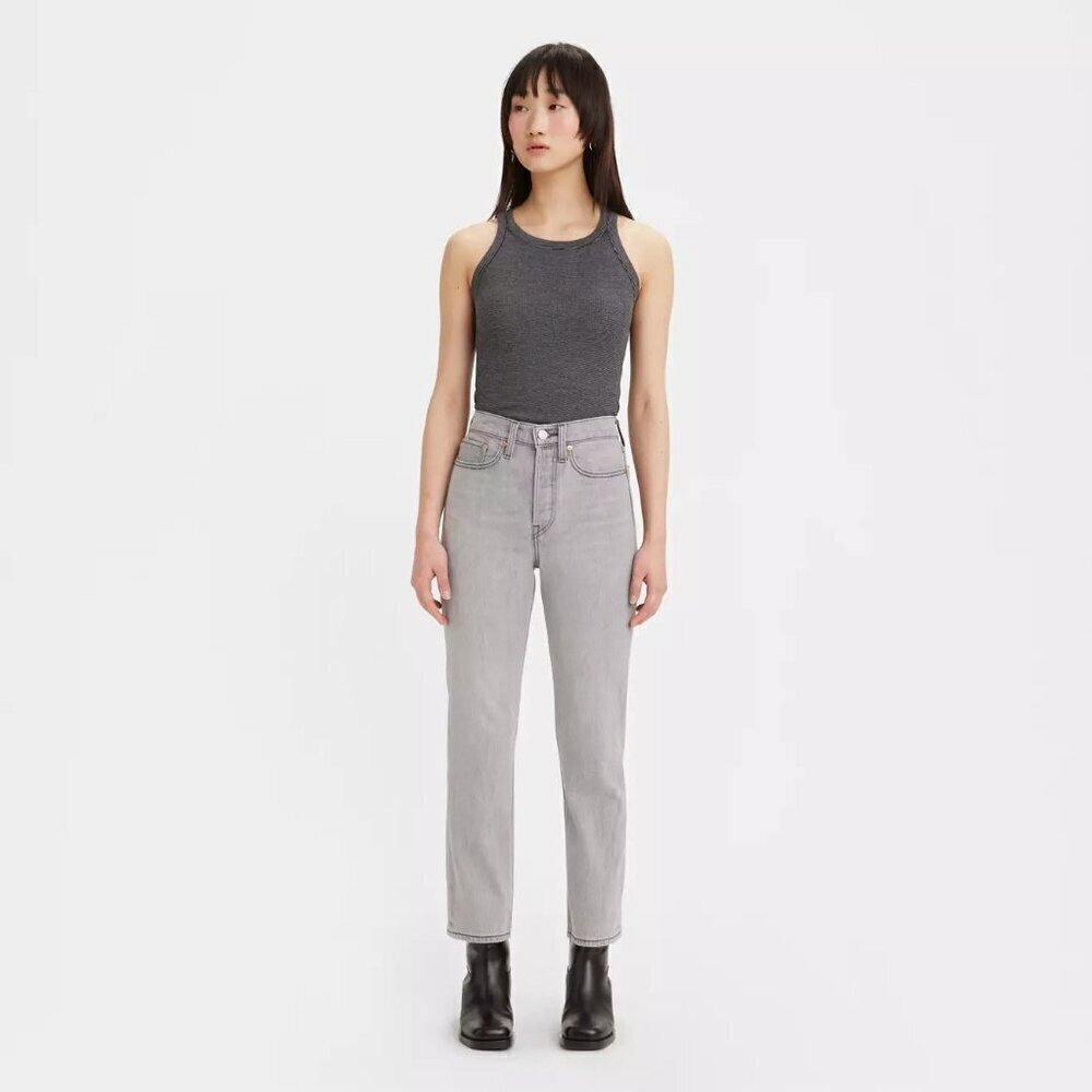 Levi's High Rise Wedgie Straight Leg Jeans Top of the Hill Womens Size 26x28